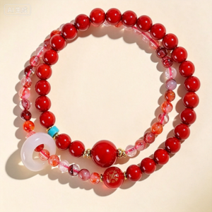 Fire Double Circle Bracelet