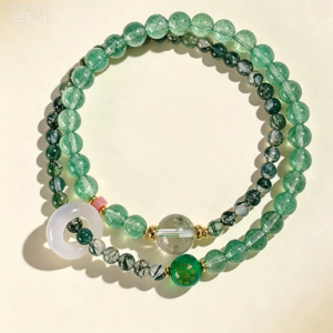 Wood Double Circle Bracelet