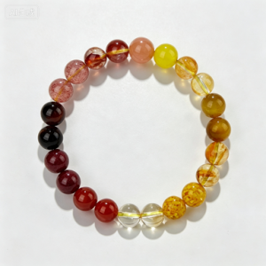 Fire & Earth Mixed Single Circle Bracelet
